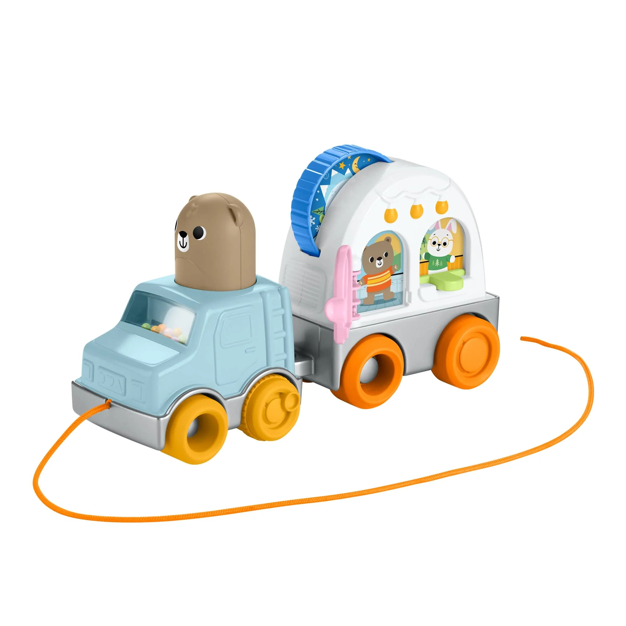 Fisher-Price Friendship Forest Pull-Along Camper Vehicle Baby & Toddler Activity Toy | Walmart (US)
