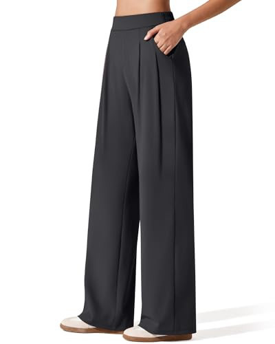 G4Free ShiftReady Women's Wide Leg Dress Yoga Pants with Pockets Dressy Casual Slacks High Waist ... | Amazon (US)