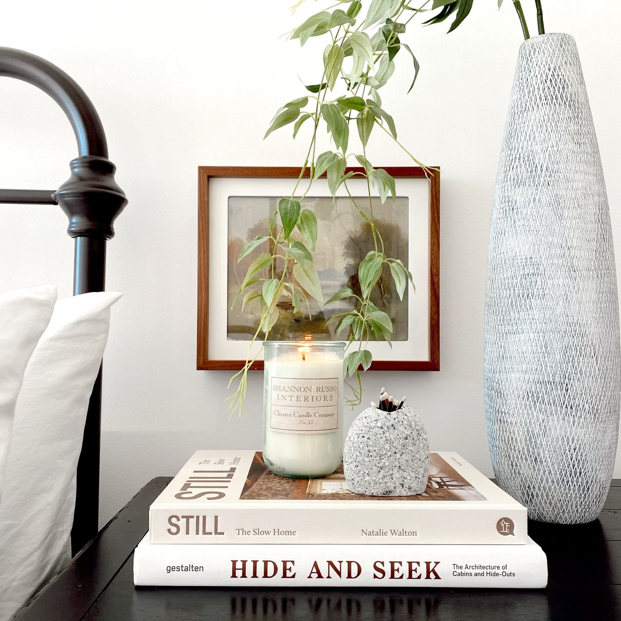 Easy nightstand decor that looks effortlessly put together. Decorative coffee table books are a great base to add height to smaller items like candles to balance out the taller vase. All of these items are so versatile and can be used in so many different spaces. They are must haves! 

#ltkbedroom #bedroomaccents #ltklivingroom #livingroom 

simple clean design, neutral decor, modern, transitional, accents, nightstand, minimalist 


#LTKGiftGuide #LTKhome #LTKunder100