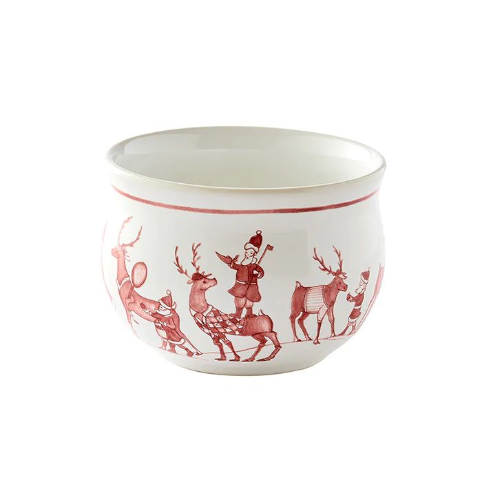 Country Estate Reindeer Games Ruby Comfort Bowl | Caitlin Wilson Design