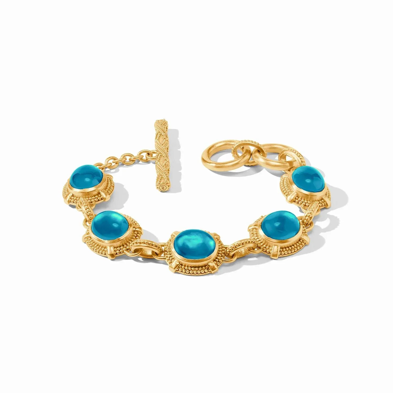 Women's Cabochon Bracelet In Iridescent London Blue | Shop Simon