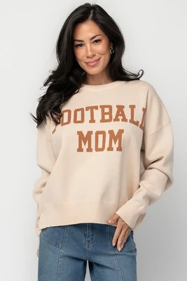 Football Mom Sweater | Natural | Baltic Born