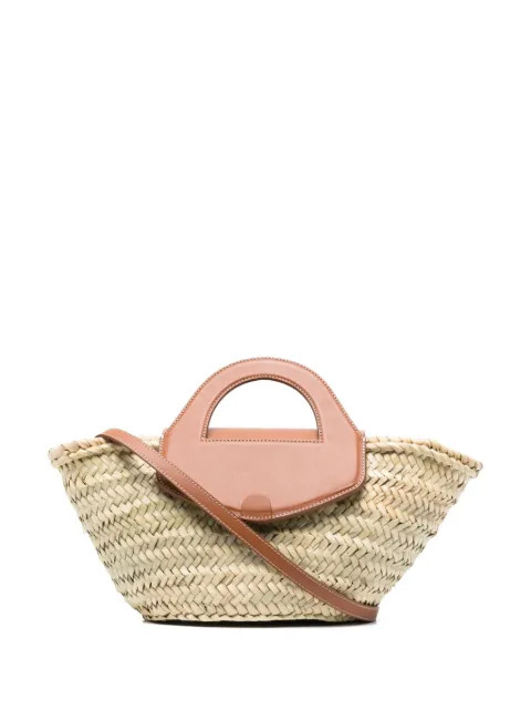 interwoven straw tote bag | Farfetch Global