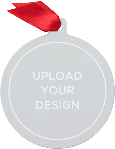 Upload Your Own Design Circle Metal Ornament | Shutterfly