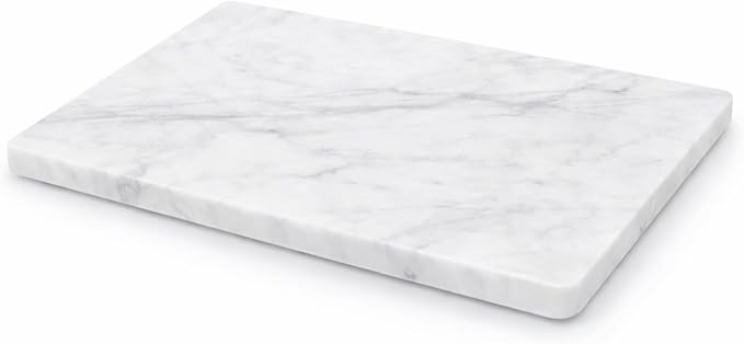 KC KULLICRAFT 8×12 Inches White Marble Cheese & Charcuterie Serving Board – Natural Marble C... | Amazon (US)