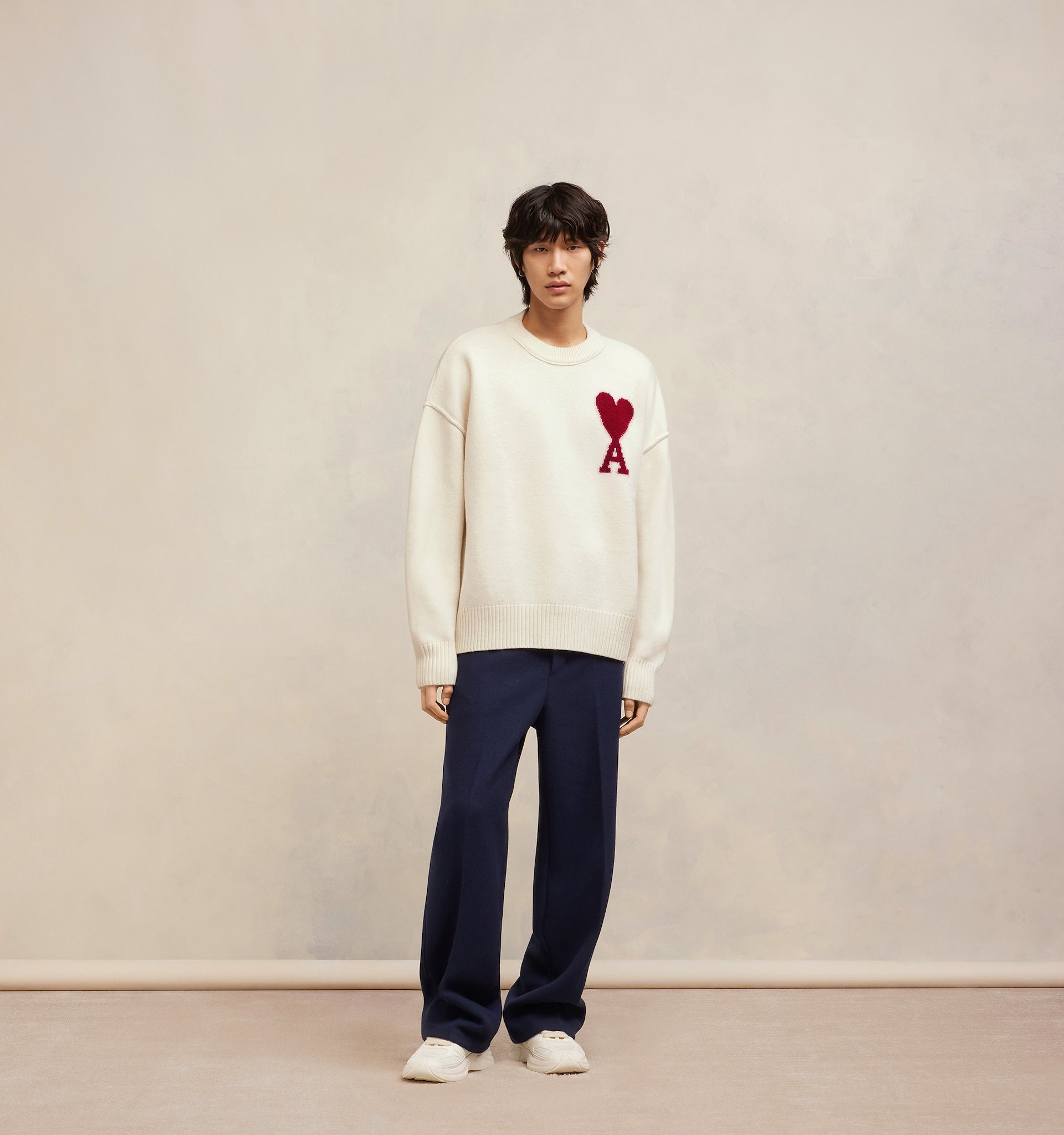 Red Ami de Coeur Sweater | AMI Paris US