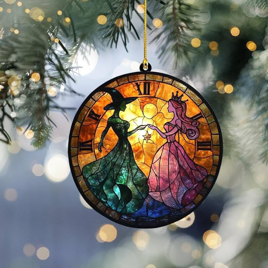 Wicked Good Witch Bad Witch Acrylic Ornament Wicked Ornament Gifts for Fans for Women Defying Gra... | Amazon (US)