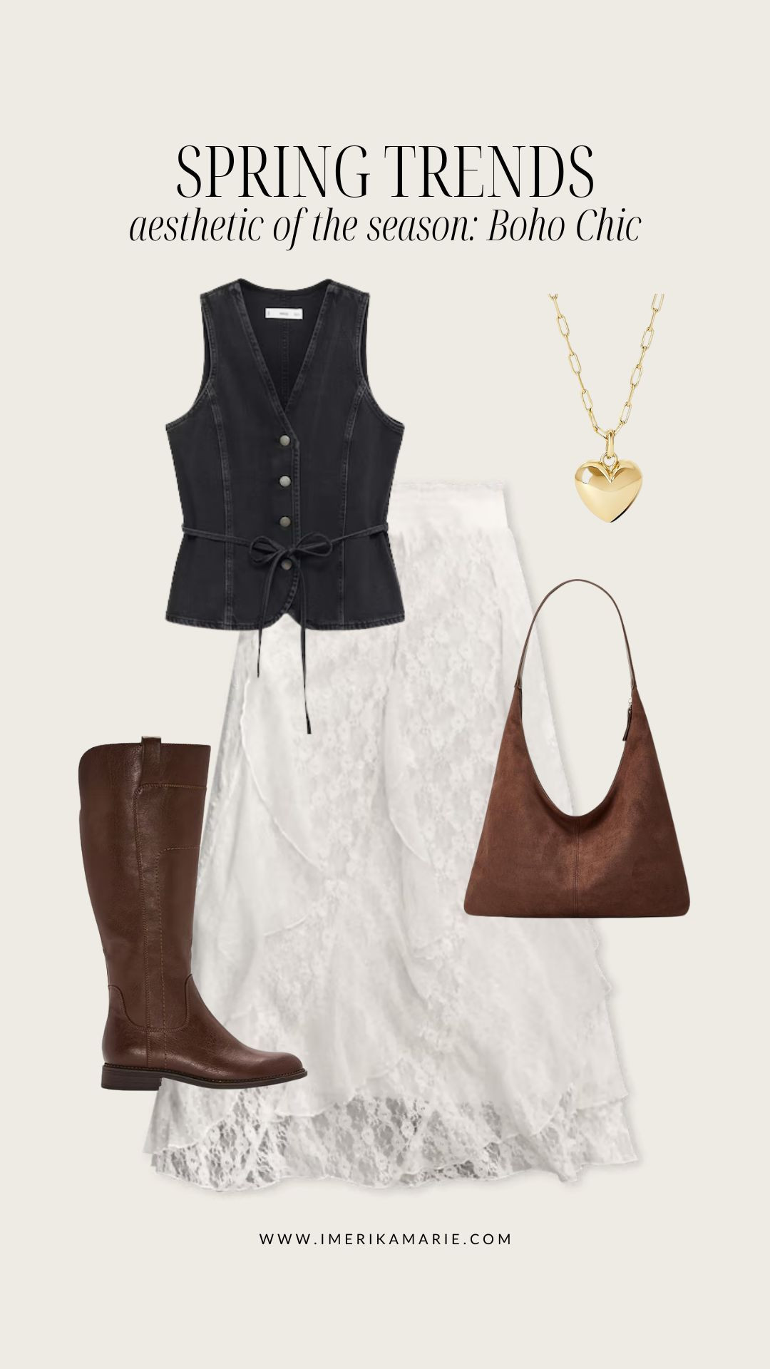 Spring Fashion Trends: Boho Chic

Spring outfit. White maxi skirt. Brown boots. Suede bag. Boho outfit

#LTKStyleTip #LTKSeasonal #LTKFindsUnder100