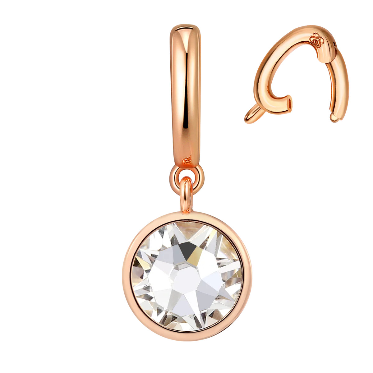 Interchangeable Diamond (Clear Crystal) Birthstone Charm | Sparkl