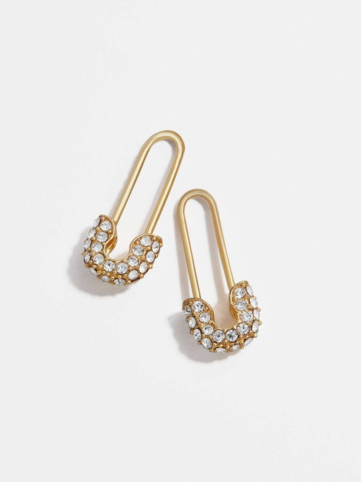 Charmian 18K Gold Vermeil Safety Pin Earrings | BaubleBar (US)