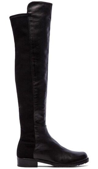 5050 Stretch Leather Boot in Black | Revolve Clothing (Global)