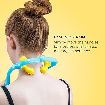 Lindo Shiatsu Neck Massager - Adjustable Knobs for Four-Point Gentle Shiatsu or Two-Point Deep Ti... | Amazon (US)