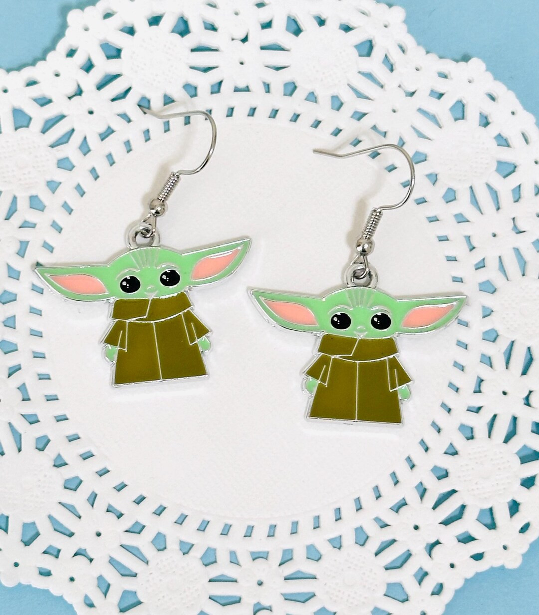 Baby Yoda Earrings, Cute Yoda, the Mandalorian, Grogu, Birthday Gift, Grad Gift, Concert Festival... | Etsy (US)