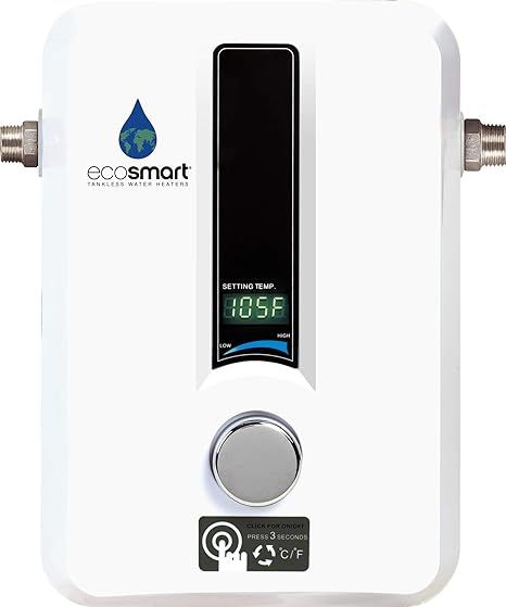 EcoSmart ECO 11 Electric Tankless Water Heater, 13KW at 240 Volts with Patented Self Modulating T... | Amazon (US)
