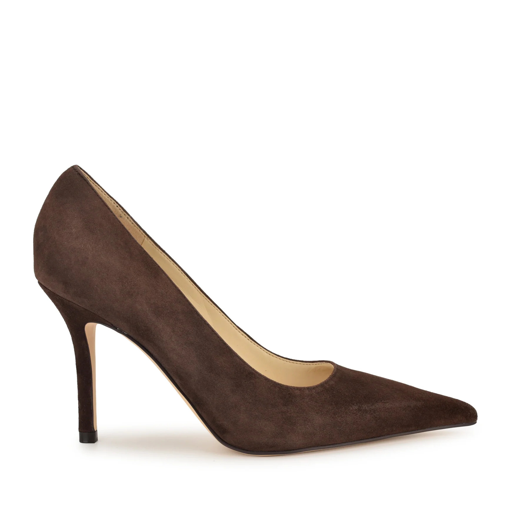 Women's Gemmha Leather Pointy Toe Pumps - Brown Suede | Nine West | Nine West (US)