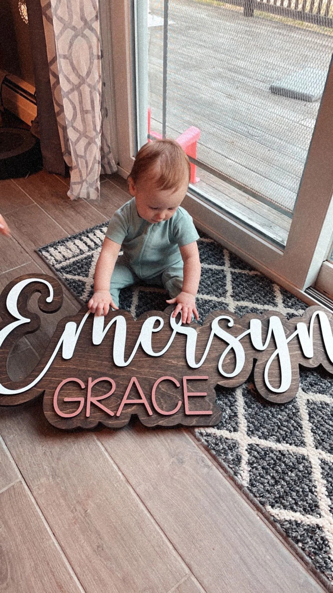 Personalized 3D Nursery Baby Name Sign Custom Wood Name Plaque Handcrafted Baby Room Decor Unique... | Etsy (US)