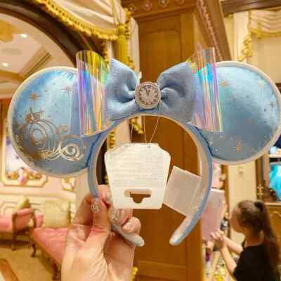 Authentic 2025 Cinderella Minnie Mouse Ears Headband | eBay US