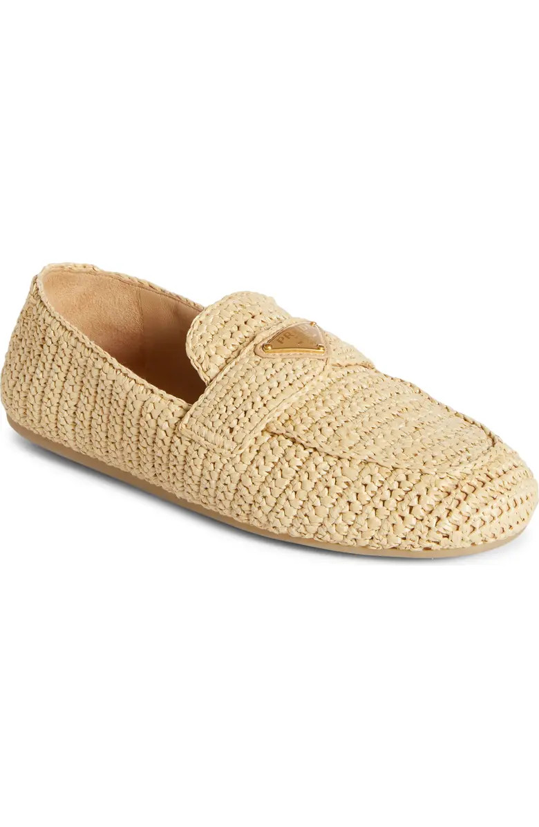 Prada Rafia Espadrille Loafer (Women) | Nordstrom | Nordstrom