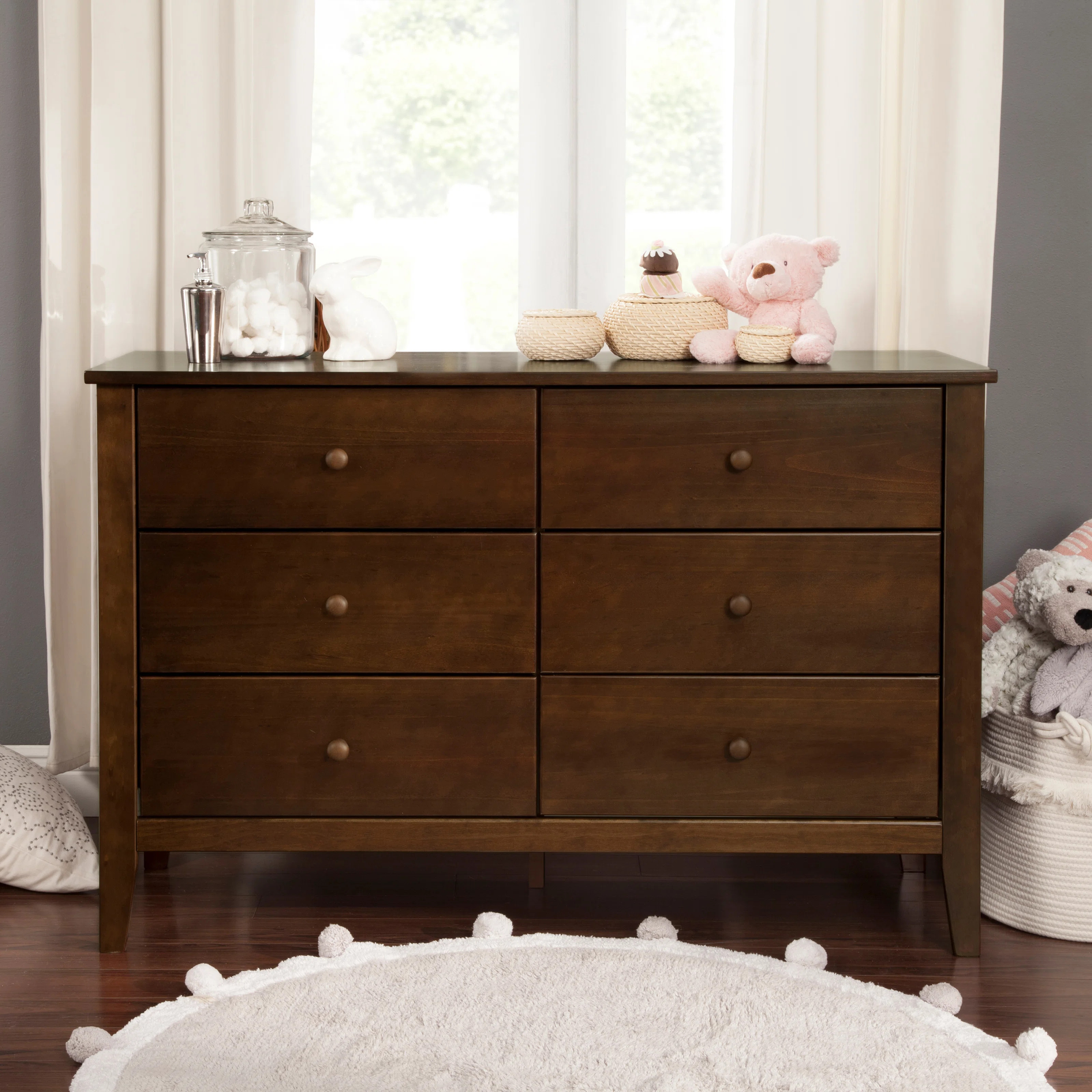 Morgan 6 Drawer Double Dresser | Wayfair North America
