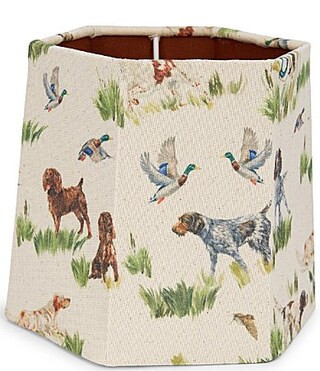 Southern Living Customizable Lamp Collection Small Hunting Dogs  Mallards Printed Hexagonal Lamp Shade | Dillard's