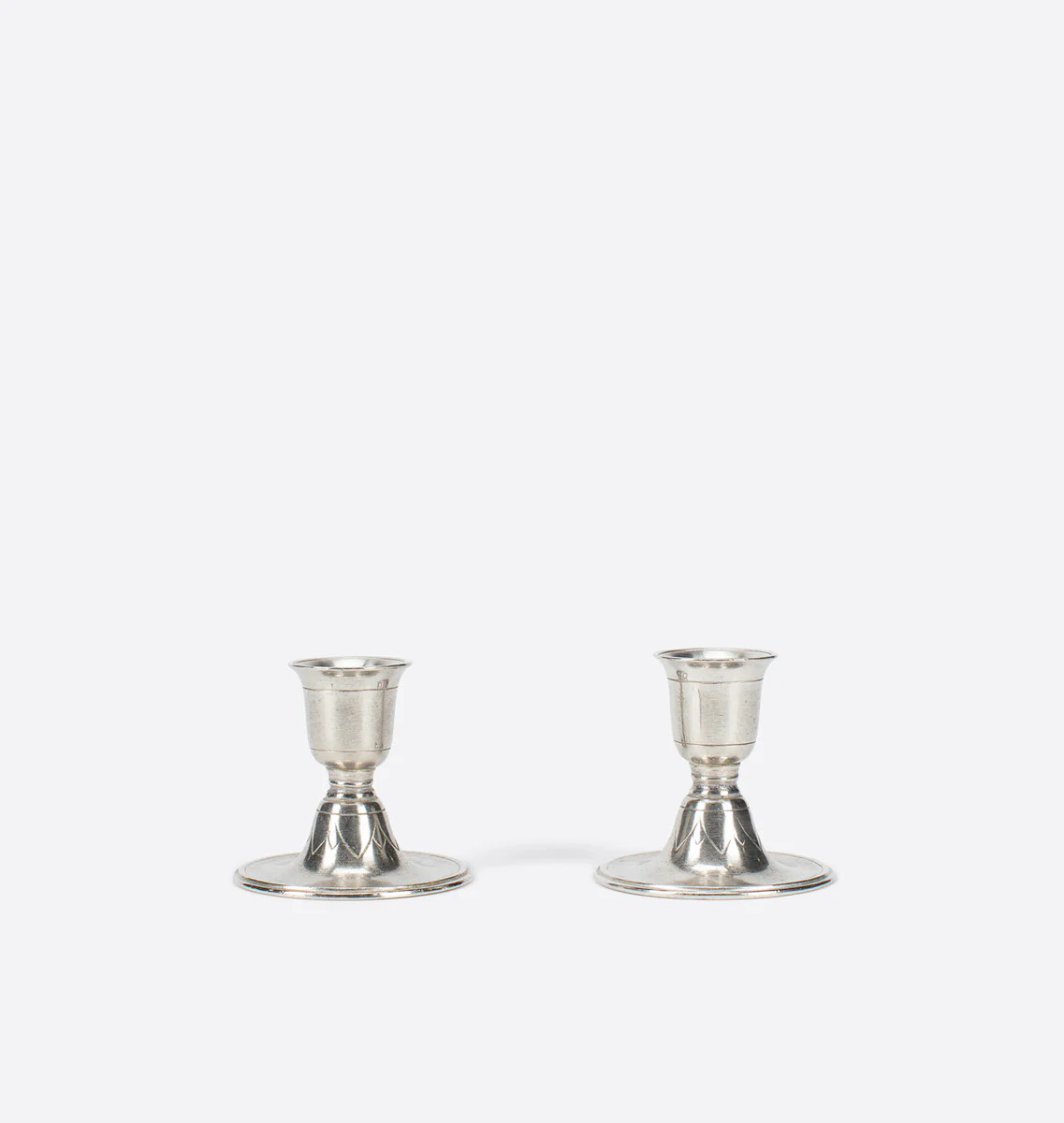 Pewter Taper Candle Holder S/2 | Amber Interiors