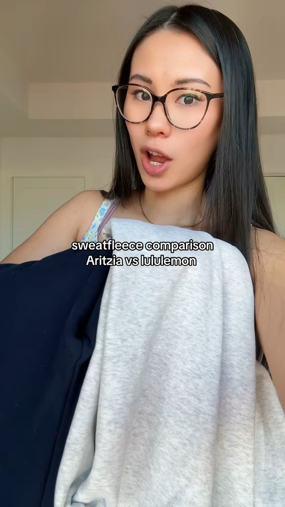 Sweatfleece showdown comparison Aritzia and lululemon 

Lululemon size XXS
Artizia size XS 

#LTKfitness #LTKcanada