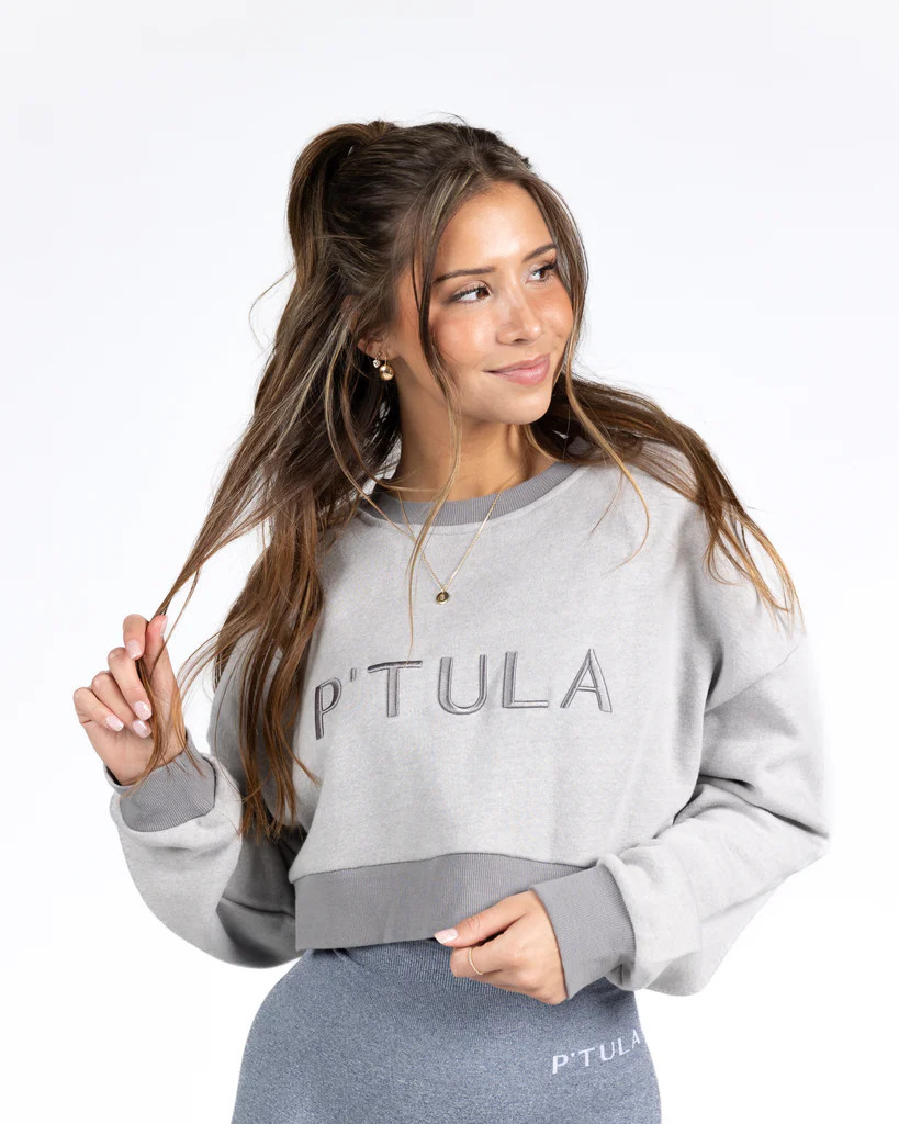 P'tula Light Fleece Cropped Crewneck | P'tula