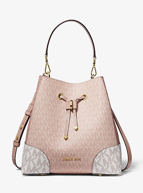 Mercer Gallery Medium Color-Block Logo Shoulder Bag | Michael Kors US