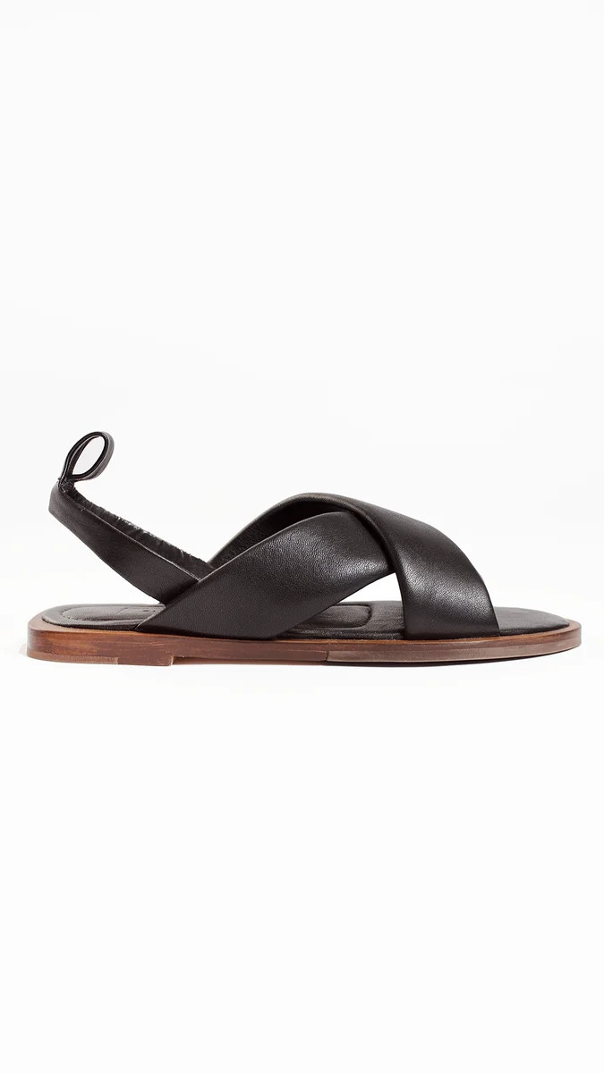 Comfortable Criss Cross Sandal - Black | EITHER/OR | EITHER/OR