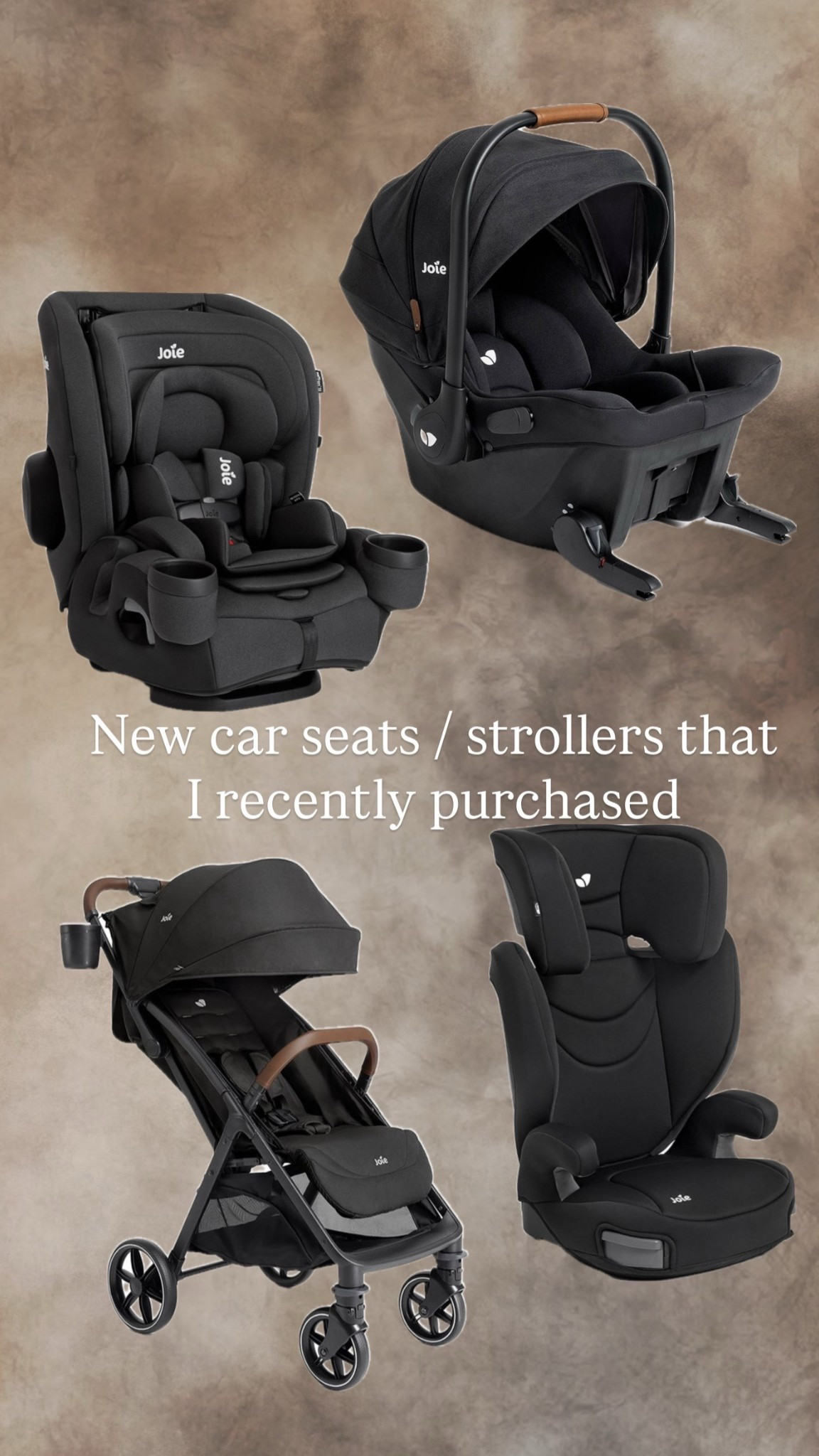 Did some readings and review on this. I wanted a sleek black finish similar to the Nuna baby and I found this brand called Jolie. I love that the car seat is baseless making it easier to transfer to different cars with the latch system.. the infant car seat also can attach to the travel stroller. Can’t be purchased an Amazon or target for the direct website.