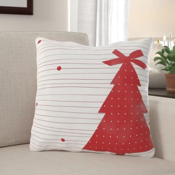 Lon Christmas Card Indoor/Outdoor Canvas Throw Pillow | Wayfair North America