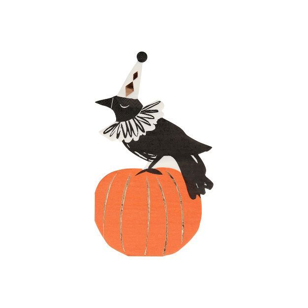 Meri Meri Vintage Halloweek Crow Napkins (set of 16) | Target