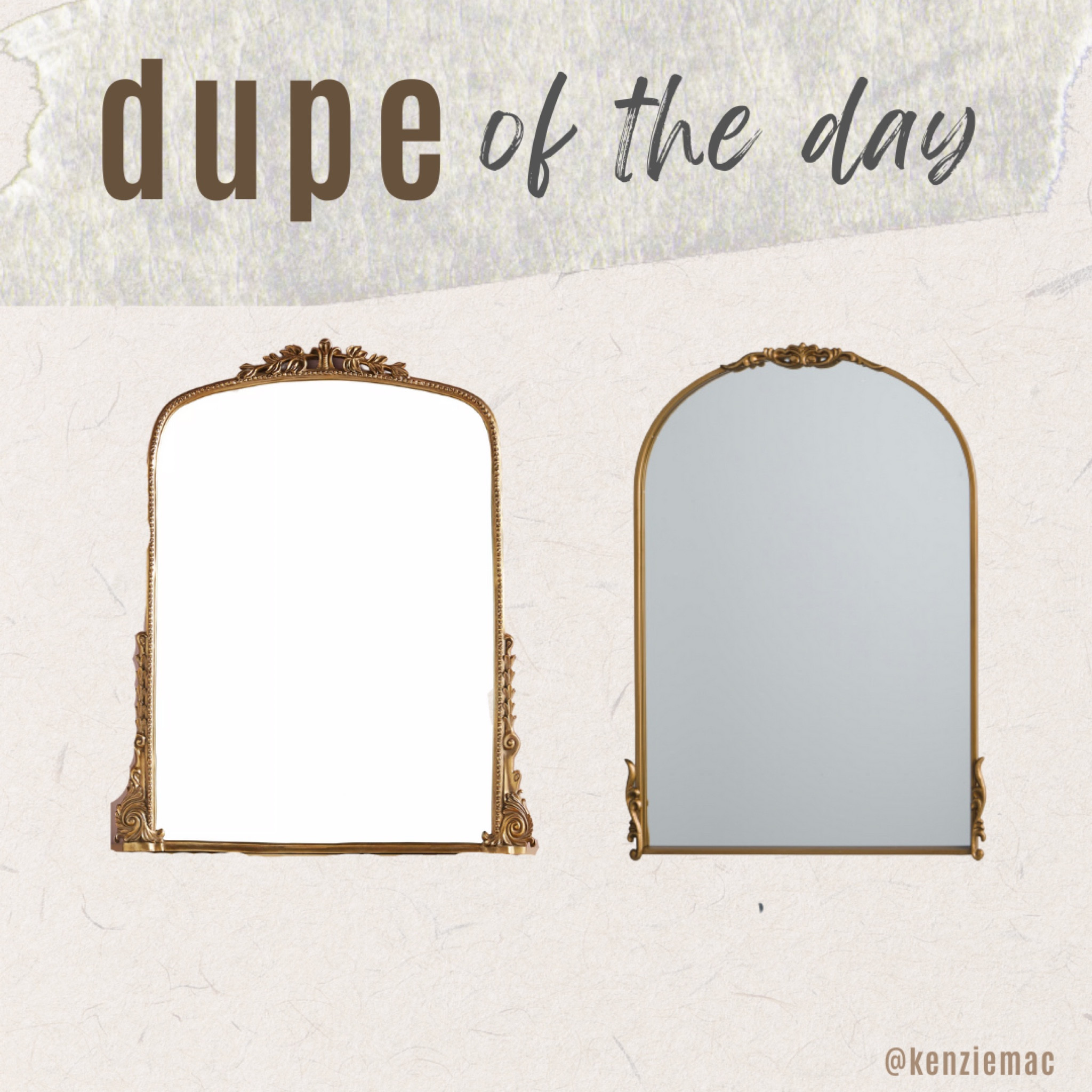 found the best dupe for the famous anthropology mirror 🤯 so cheap and honestly i like the shape of this one better 😏 #anthropologymirror

#LTKGiftGuide #LTKsalealert #LTKhome