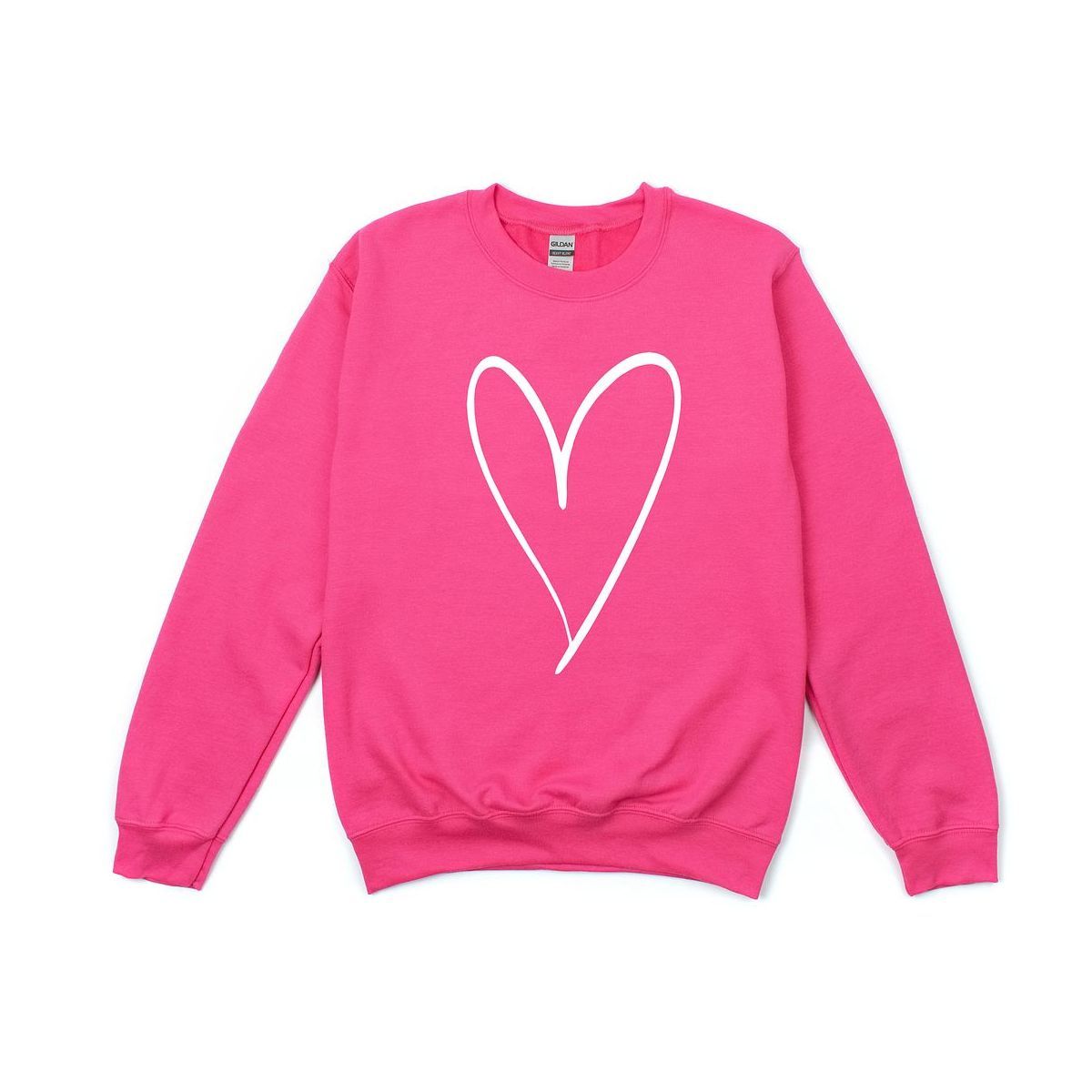 Simply Sage Market Women's Graphic Sweatshirt Hand Drawn Heart | Target