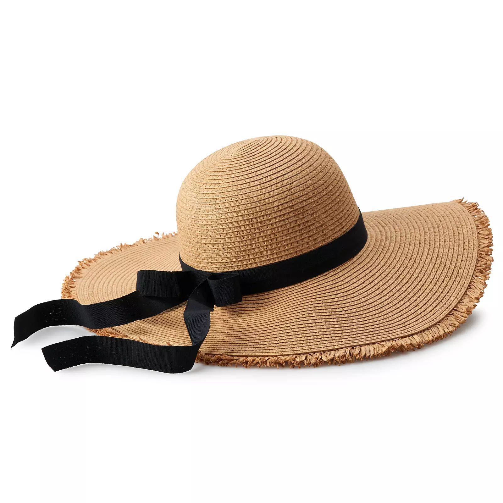 Women's LC Lauren Conrad Frayed Edge Floppy Hat, Lt Brown | Kohl's