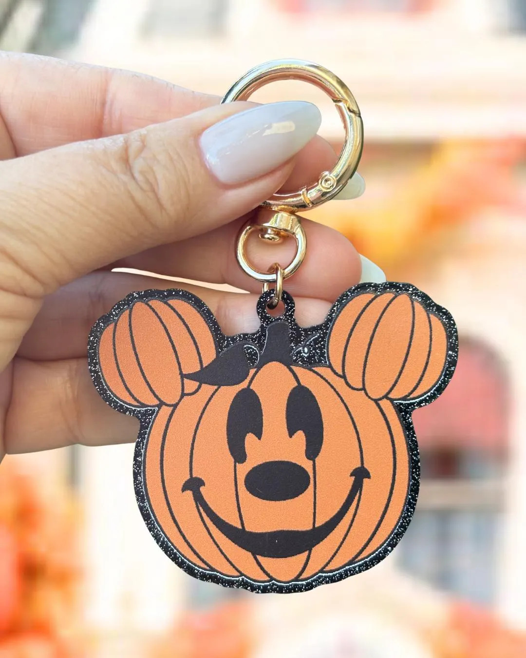 Pumpkin Mickey Keychain | Disney Bag Charm | Spooky Pumpkin Mouse | Halloween Disney Keychain | S... | Etsy (Global)