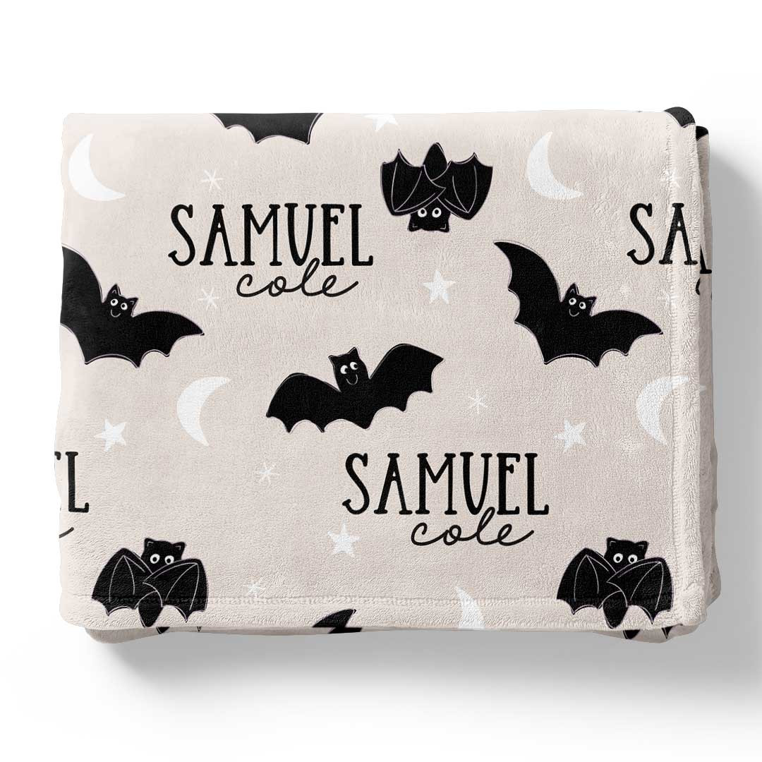 Scaredy Bats Personalized Kids Blanket | Caden Lane