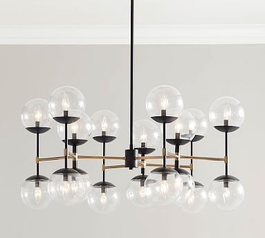 Reese Metal Round Chandelier | Pottery Barn (US)