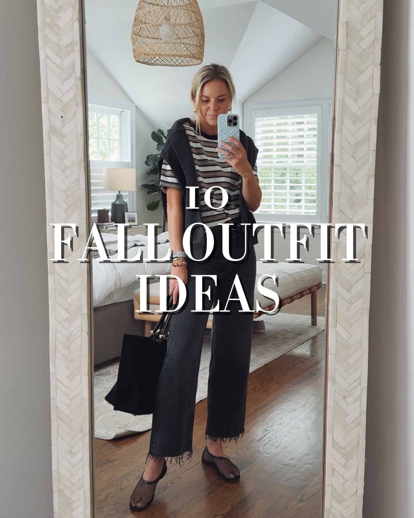 10 Fall Outfit ideas 
•look 1 - XS dress (I’m 5’5 and went with my smaller size) flats tts 
•look 2 -small stripe tee + sweatshirt, 26R raw hem black jeans (tts, I’m 5’5), mesh flats tts 
•look 3 - small suede bomber jacket + white tee, 26R jeans, brown ballet flats tts 
•look 4 - small ivory cardigan, 26R tan jeans (code STYLEDSNAPSHOTS), flats tts 
•look 5 - size XS/2 brown corduroy dress, size small striped long sleeve, brown loafers tts 
•look 6 - size small striped long sleeve, 26R olive corduroy pants, brown Jcrew flats tts 
•look 7 - medium grey/brown alpaca sweater (sized up 1), 26R quince jeans, size up in Quince clogs if you’re a 1/2 size 
•look 8 - small ivory quarter zip, 26R corduroy pants, ice flats tts 
•look 9 - small grey Henley, 26R quince jeans, size up in Quince clogs if you’re a 1/2 size 
•look 10 - size small white tee and blue cardigan, size 4 chocolate brown jeans (I sized up 1), sling back flats are old Zara

#LTKSaleAlert #LTKgrwm #LTKSeasonal