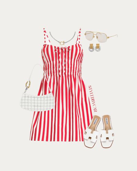 Perfect summer dress for the 4th of July❣️

#LTKStyleTip #LTKItBag #LTKShoeCrush