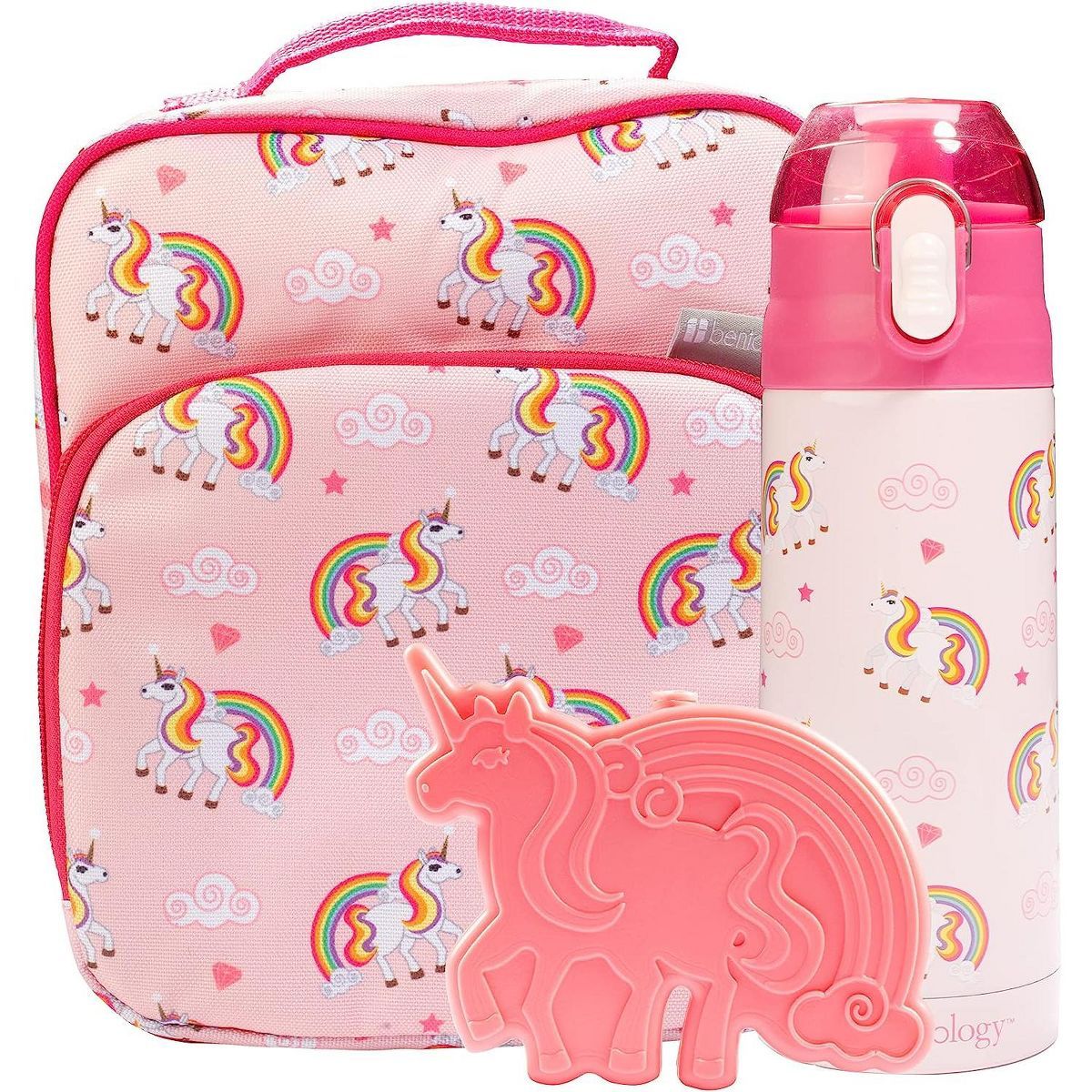 Bentology Lunch Box Set for Kids - Girls Insulated Lunchbox Tote  Water Bottle  and Ice Pack - 3 ... | Target