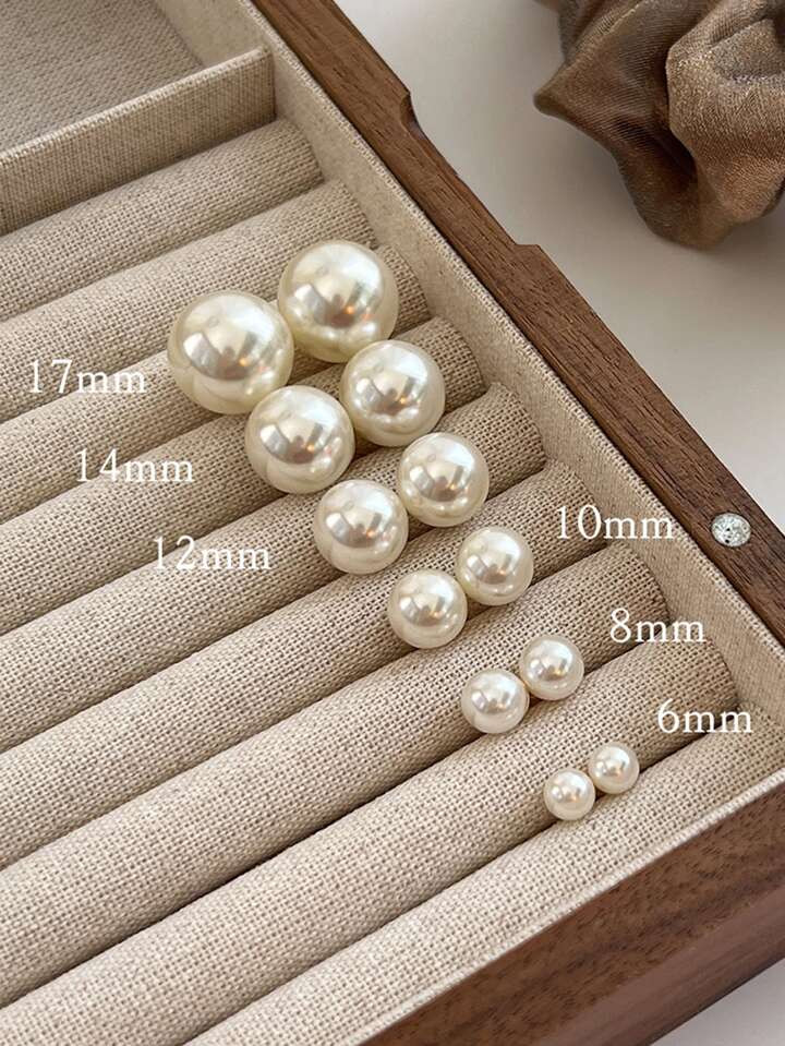 6pairs/Set Faux Pearl Decor Stud Earrings | SHEIN