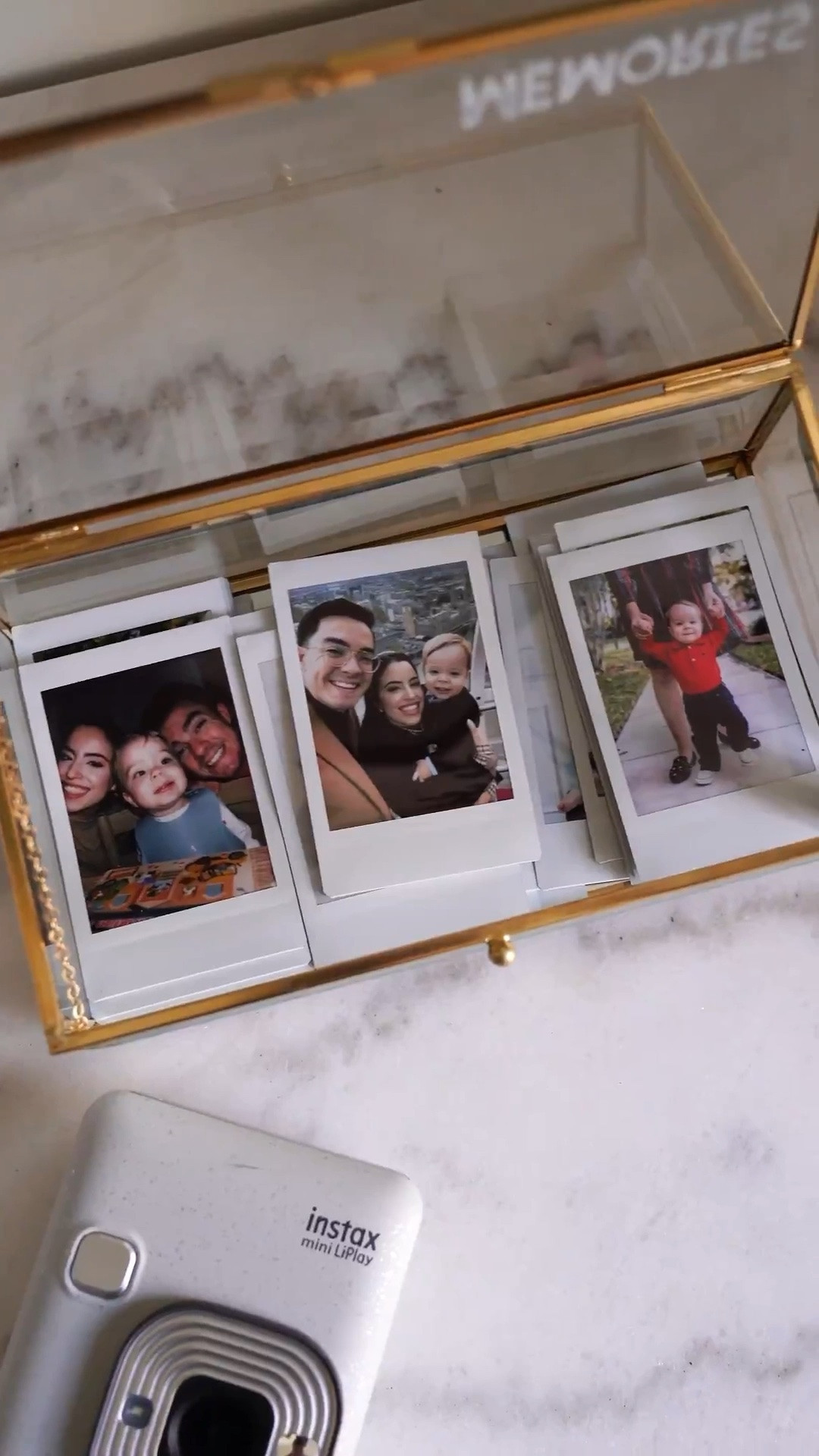 This glass box filled with Polaroid pictures is honestly one of the most unique and meaningful gift ideas—perfect for parents or grandparents and such a special way to preserve memories!

memory box, sentimental gift, Instax camera, Polaroid pictures, thoughtful present, meaningful gift, Amazon finds, DIY gift idea

#LTKHome