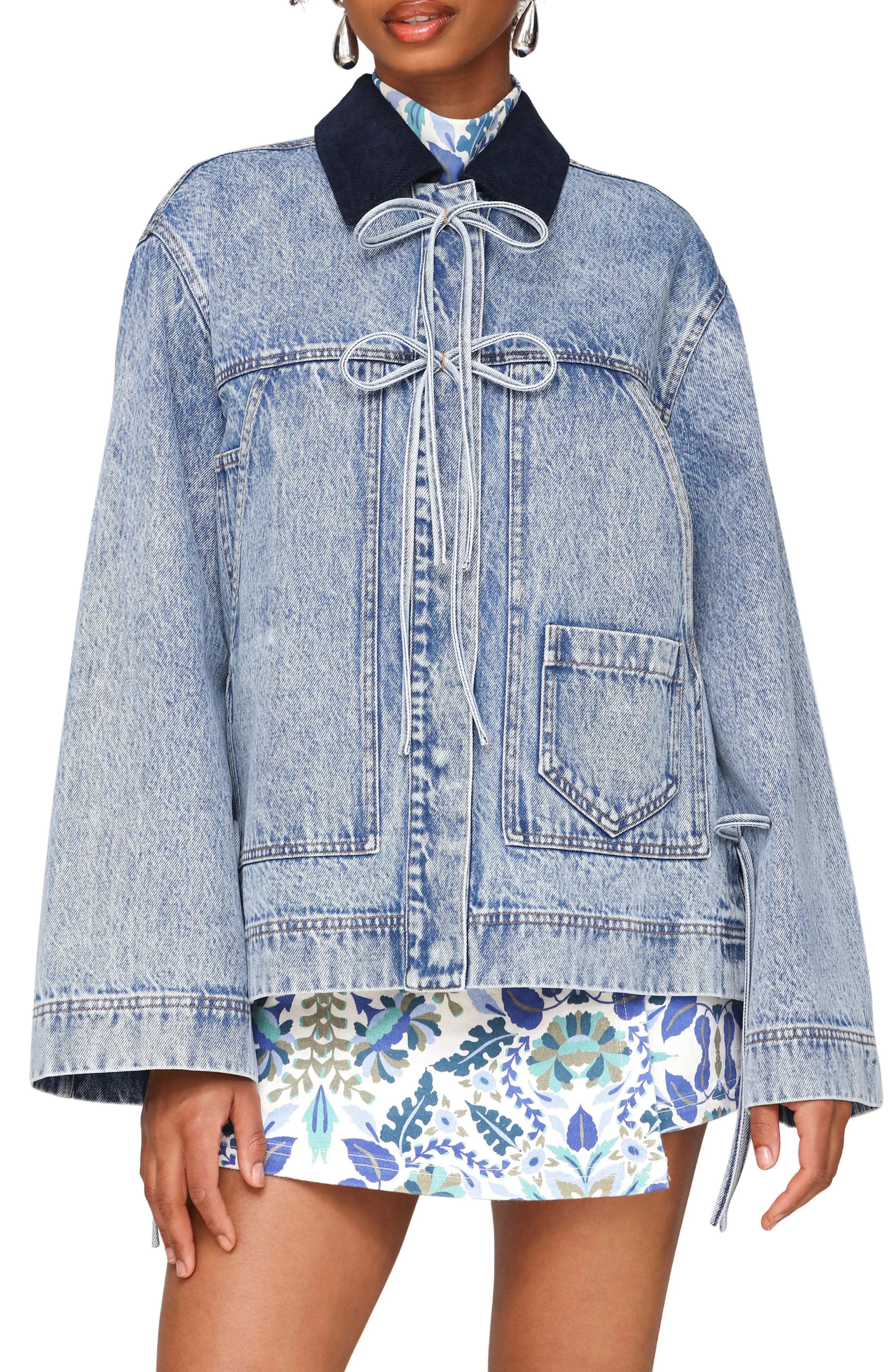 Avec Les Filles Oversized Denim Chore Jacket (Women) | Nordstrom | Nordstrom