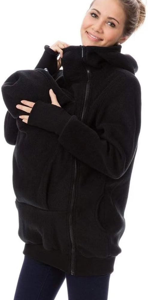 Bocianelli Women Fleece Zip Up Maternity Wearing Winter Coat Thicken Pullover Sweatshirt Hoodie J... | Amazon (US)