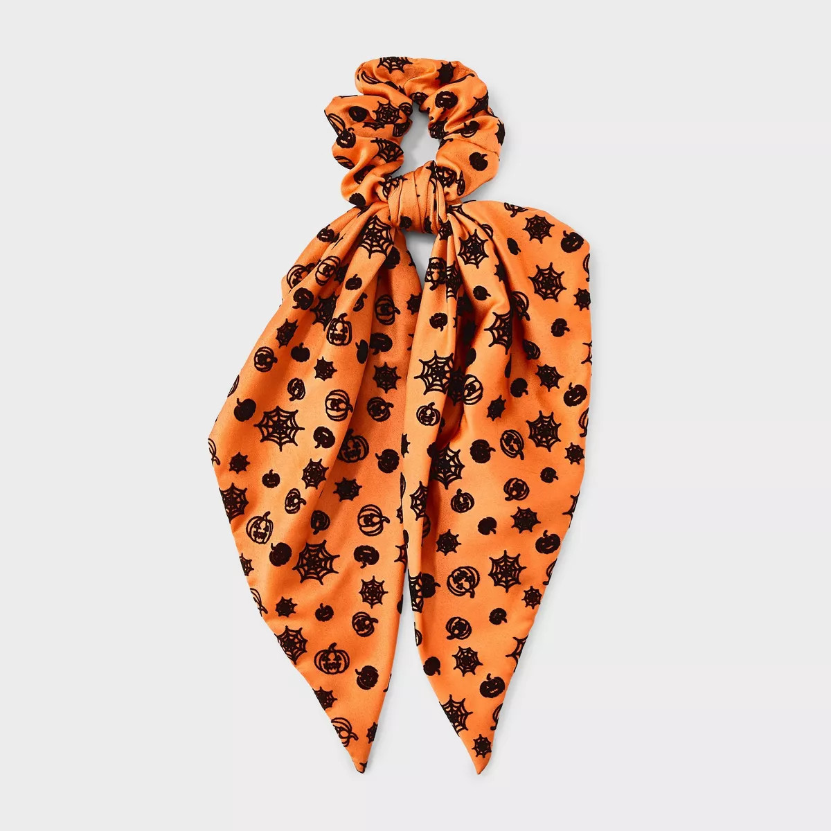 Halloween Pumpkin and Spider Web Hair Twister with Tails - Orange | Target