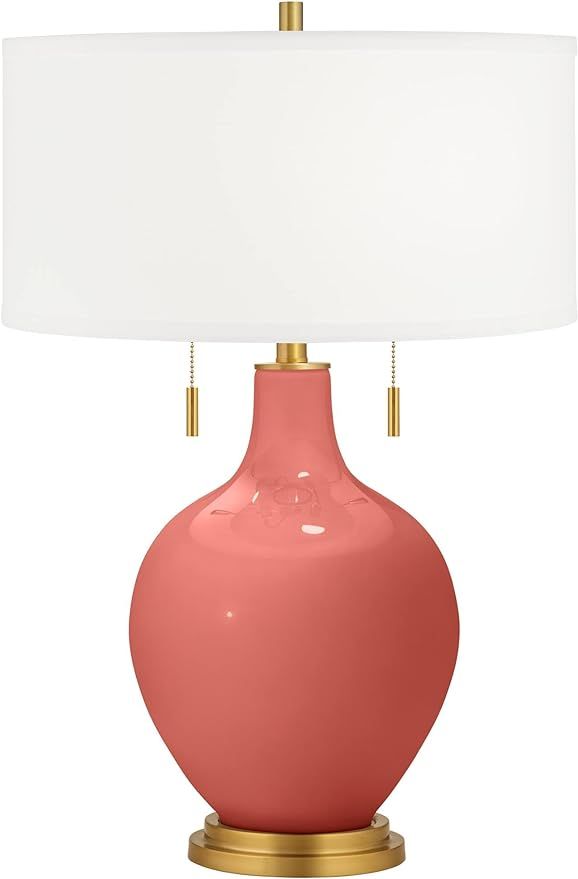 Color + Plus Coral Reef Toby Brass Accents Table Lamp | Amazon (US)