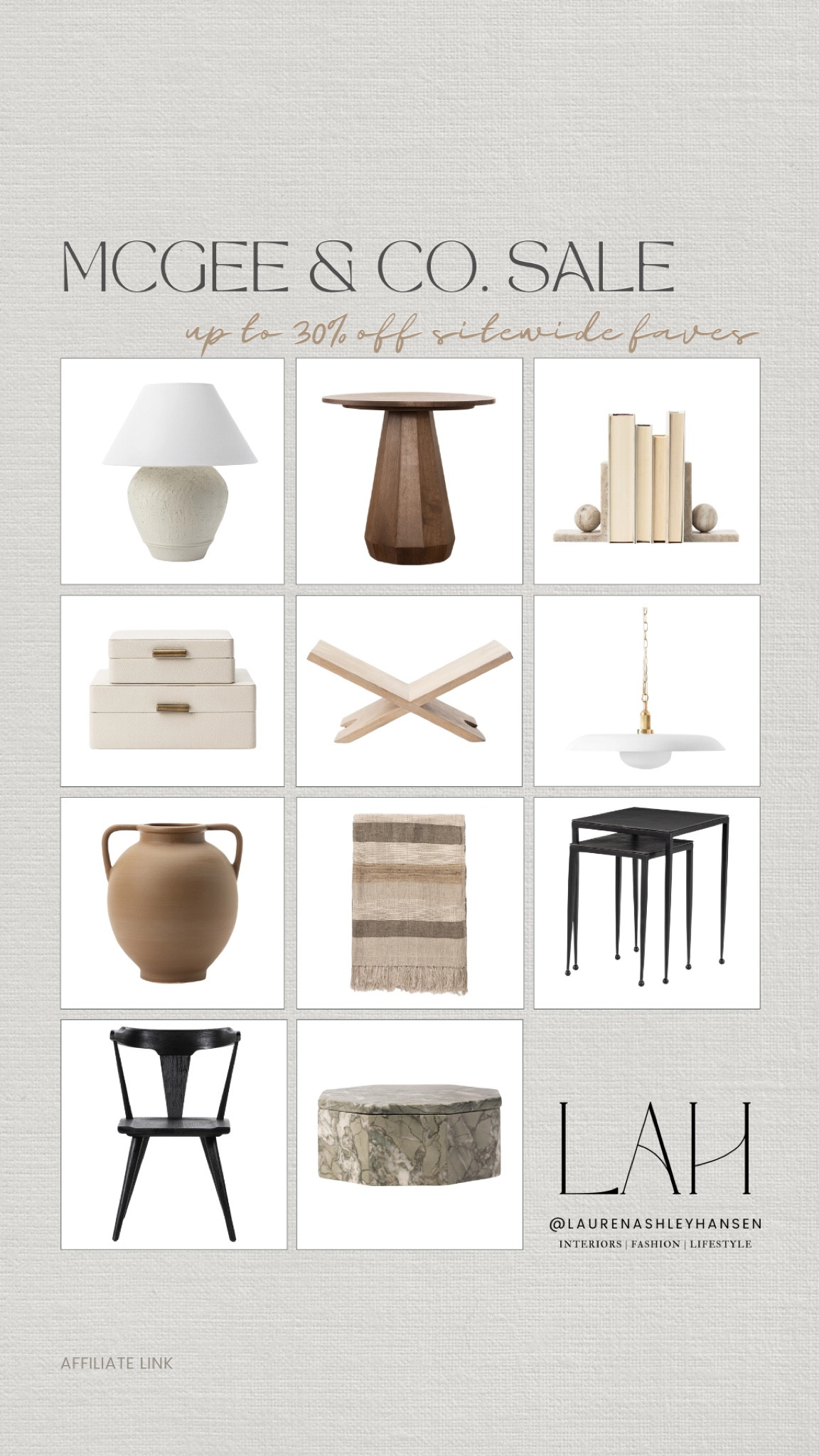 McGee & Co. is up to 30% off right now!! So many of these beautiful finds we have in our home, and others I love the organic and earthy finishes. Save now through 2/18!! 

#LTKStyleTip #LTKHome #LTKSaleAlert