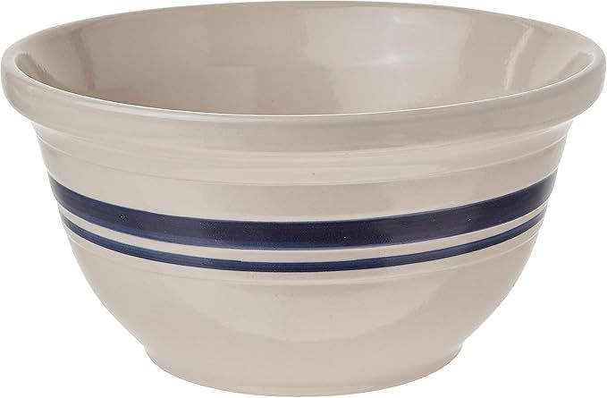 Ohio Stoneware 12 in. Dominion Mixing Bowl- Ceramic Bristol With Navy Stripe | Amazon (US)