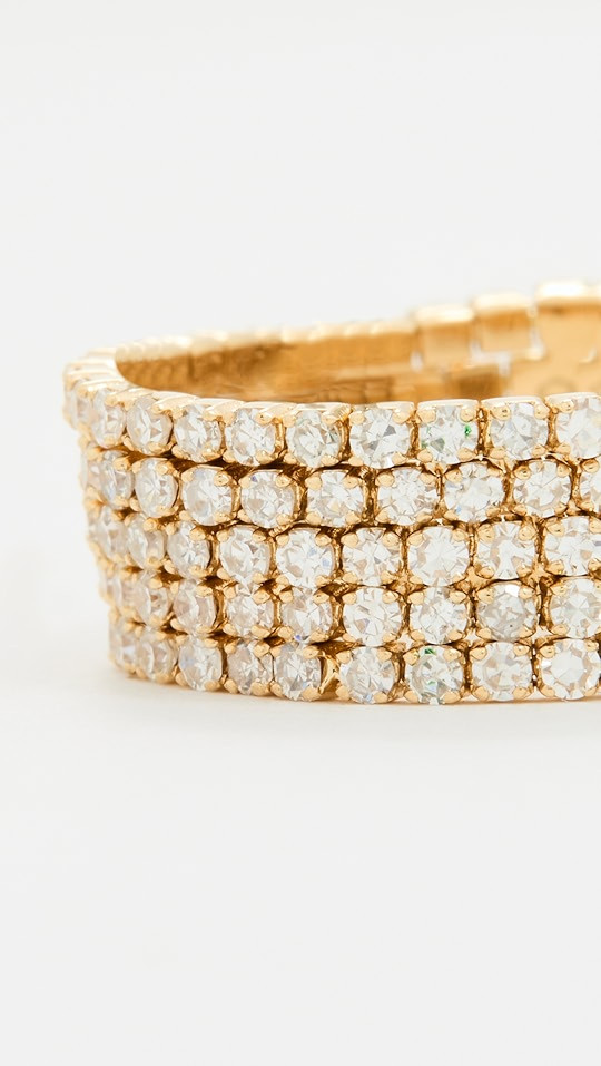 18k 5 Thread Diamond Stack Rings | Shopbop